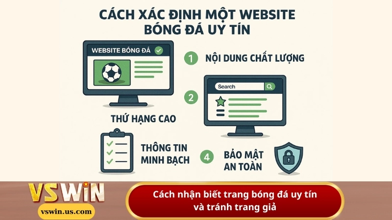 Cách nhận biết trang bóng đá uy tín và tránh trang giả