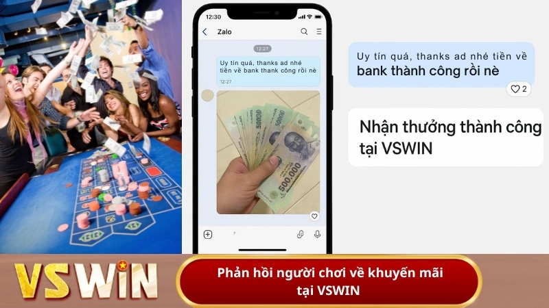 Phản hồi người chơi về khuyến mãi tại VSWIN