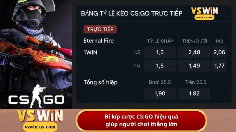 Bí kíp cược CS:GO hiệu quả giúp người chơi thắng lớn